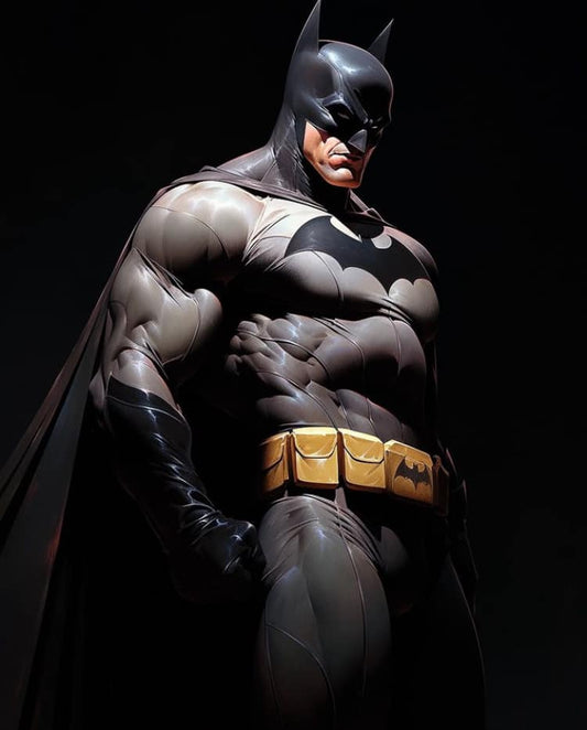 Batman Statue Portrait Print Poster