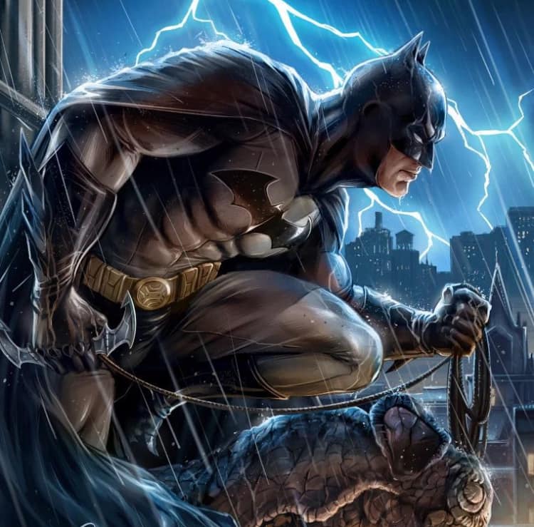 Batman Storm Night Print Poster