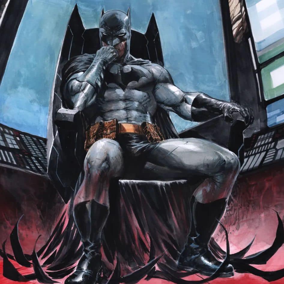 Batman Throne Artwork Jigsaw Puzzle