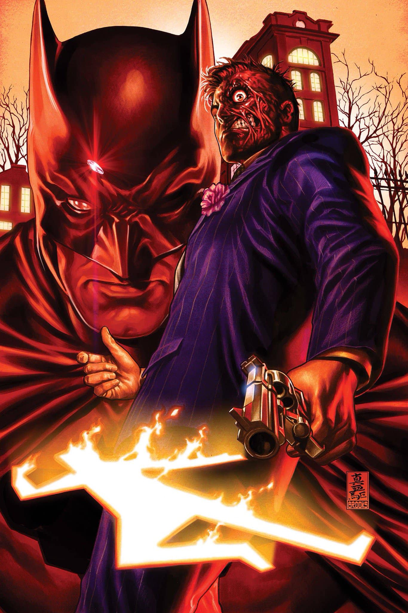 Batman Two Face Showdown Print Poster
