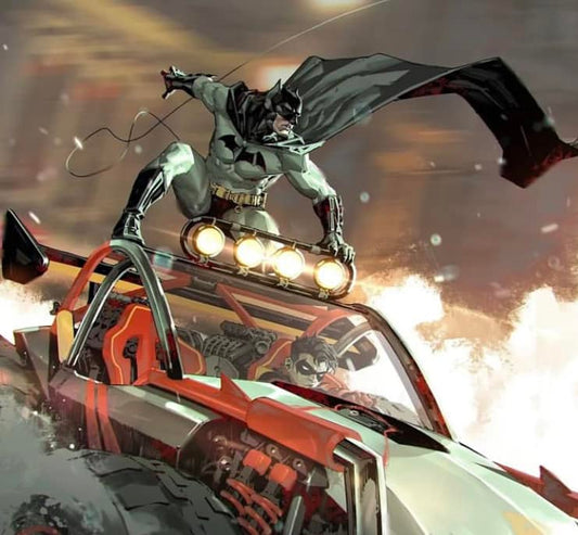 Batman Vehicle Action Print Poster