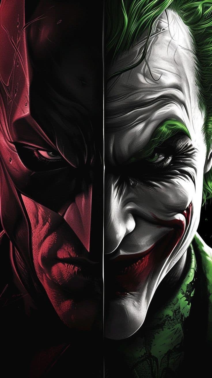 Batman Vs Joker Art Print Poster