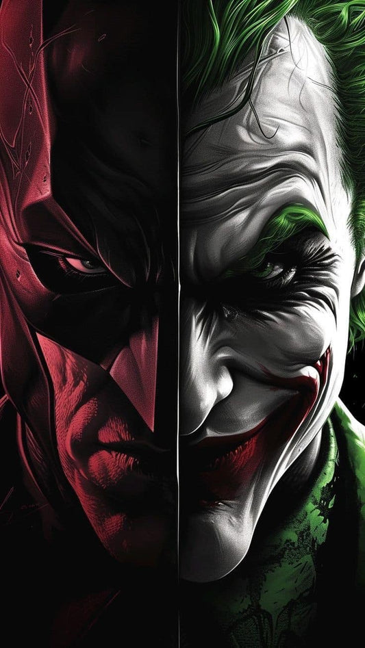 Batman Vs Joker Art Print Poster