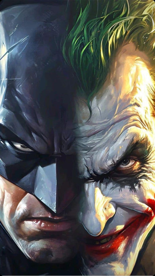 Batman Vs Joker Art (2) Print Poster