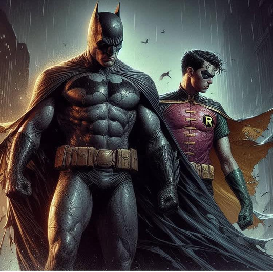 Batman And Robin 1951 Print Poster