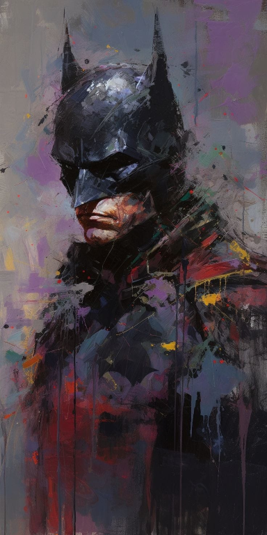 Batman Artistic Paint 9481 Print Poster
