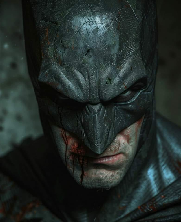 Batman Bruised Expression 9845 Print Poster