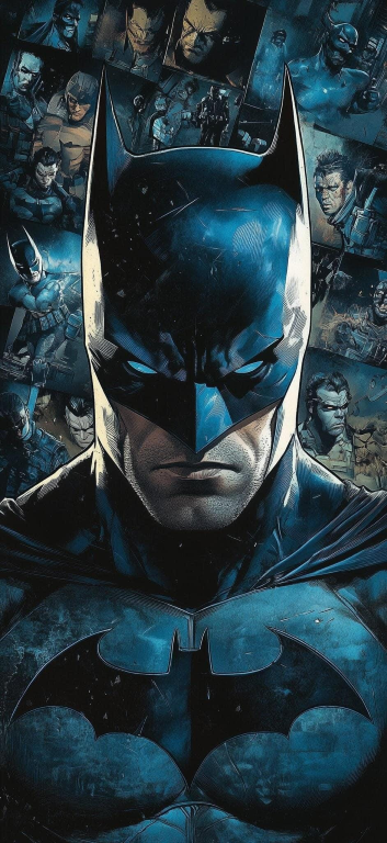 Batman Collage 012 Print Poster