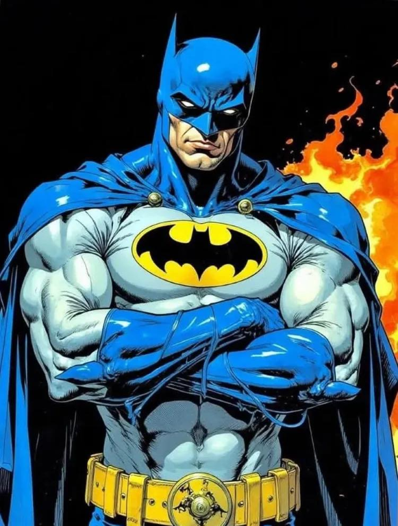 Batman Fire Background 3471 Print Poster