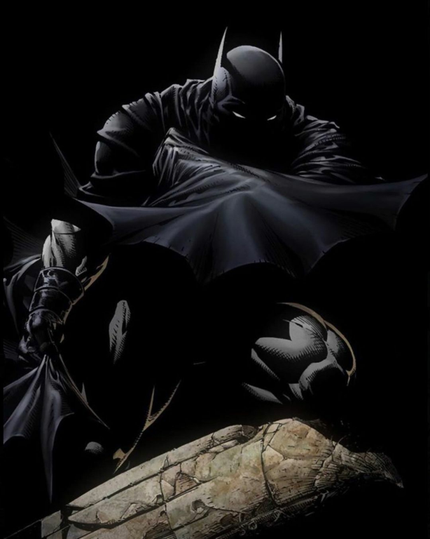 Batman Pose On Gargoyle 101 Print Poster