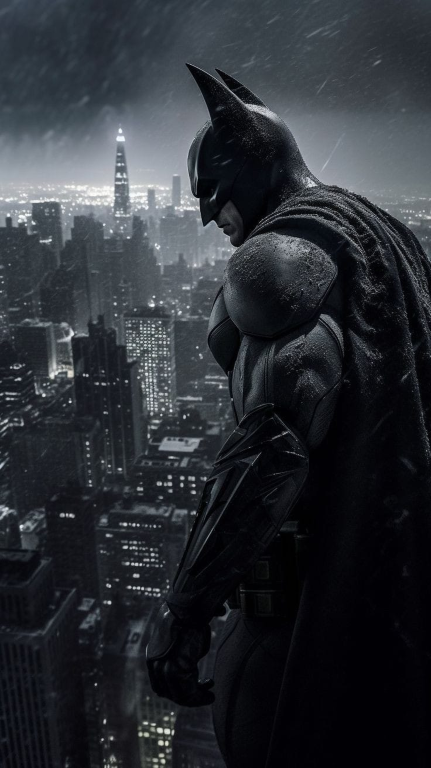 Batman Silhouette Gotham 312 Print Poster