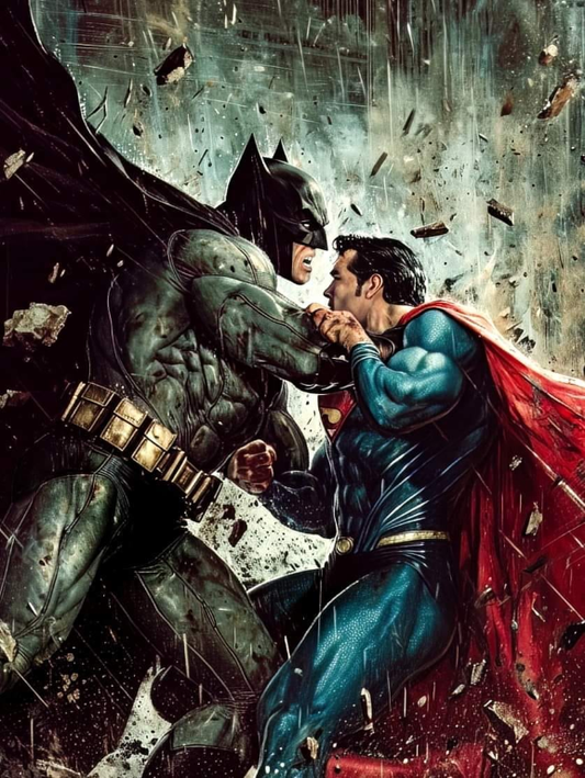 Batman Vs Superman Clash 001 Print Poster
