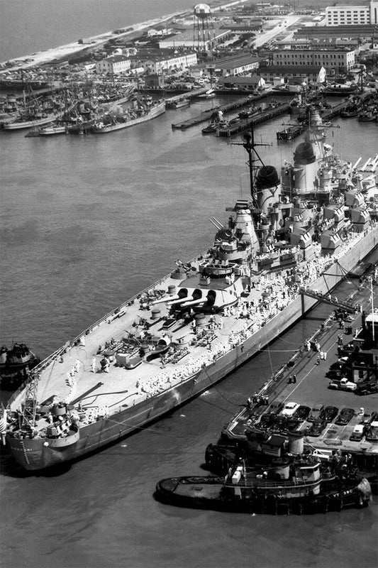 Battleship Missouri First Jigsaw Puzzle Print Jigsaw Puzzle