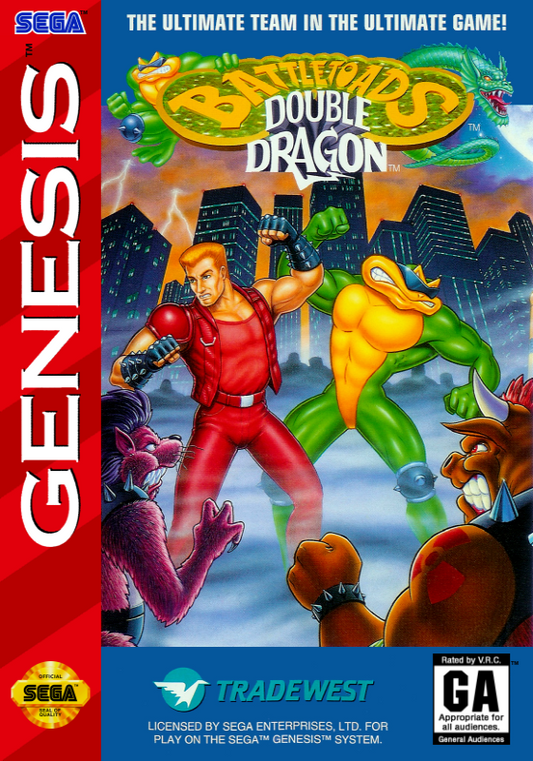 Battletoads Double Dragon (Usa) Genesis Print Poster