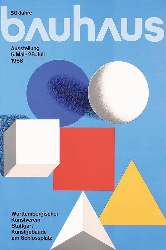 Bauhaus Art Exhibition Adversiting Painting Print Jigsaw Puzzle