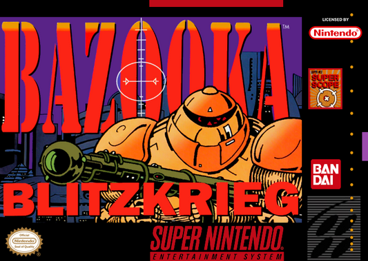 Bazooka Blitzkrieg (Usa) Snes Print Poster