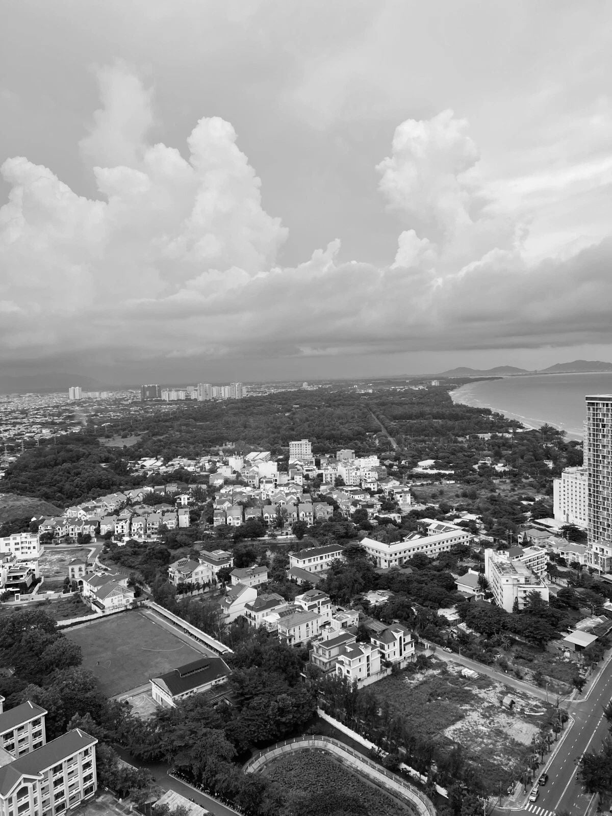 Beach & Buildings Vung Tau Vietnam Cityscape Scenery Picture Magnet
