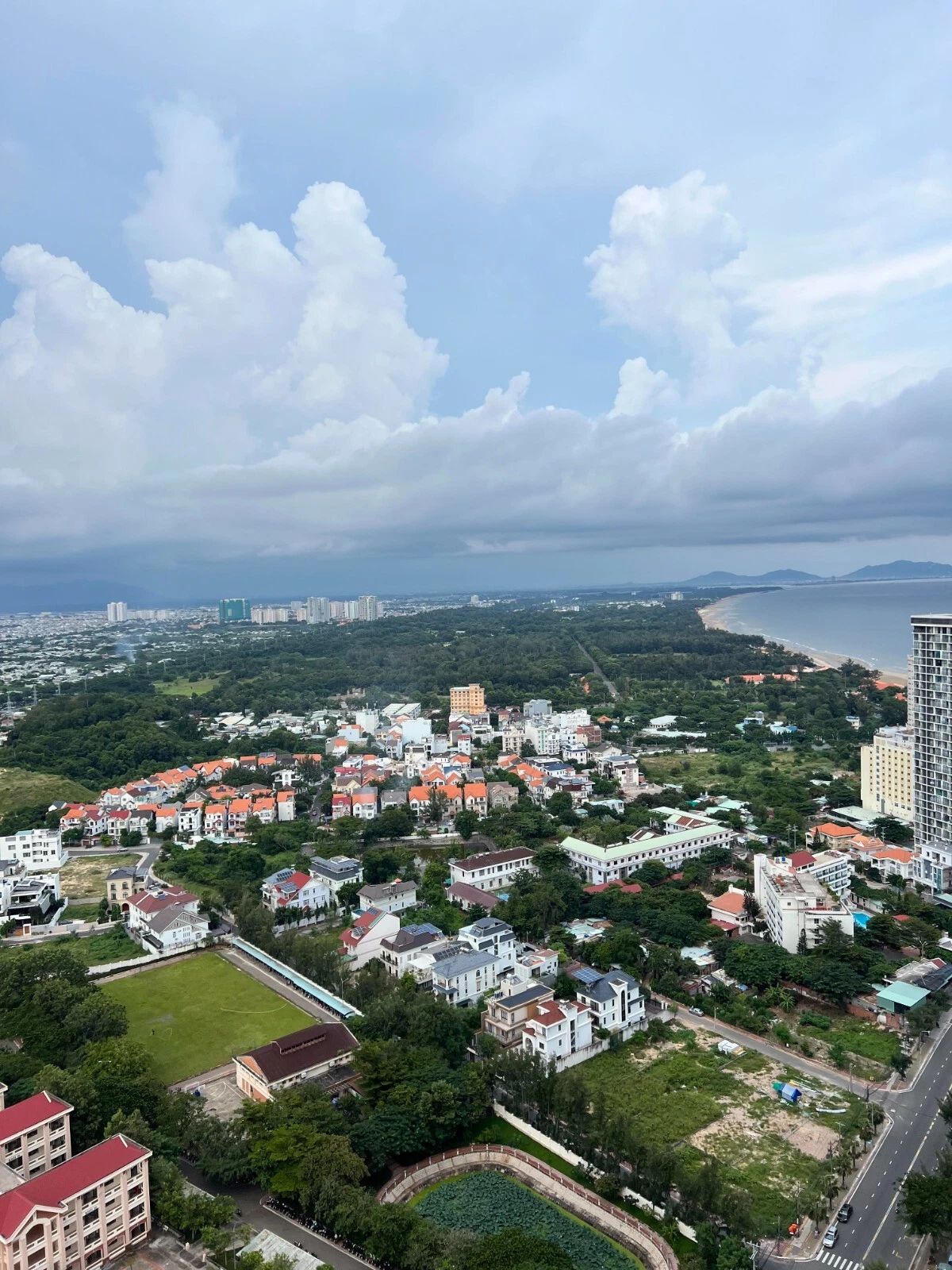 Beach & Buildings In Vung Tau Vietnam Cityscape Scenery Picture Keychain