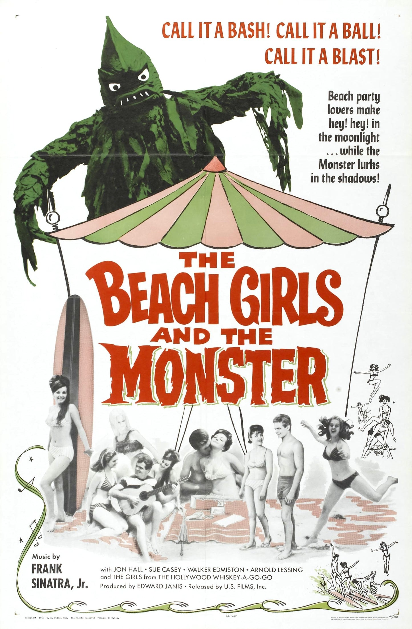 Beach Girls And Monster 01 Movie Magnet