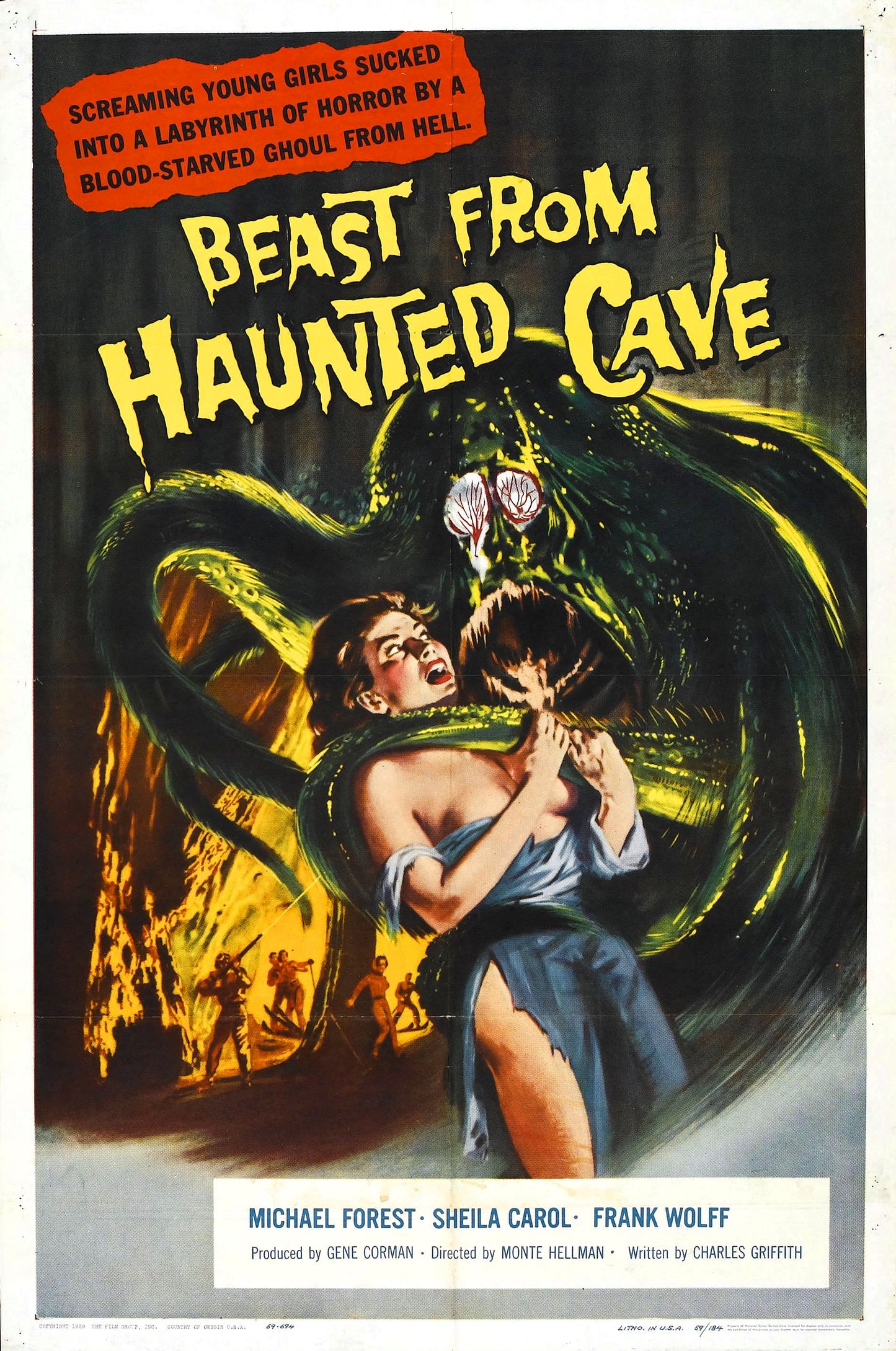 Beast From Haunted Cave 01 Movie Magnet