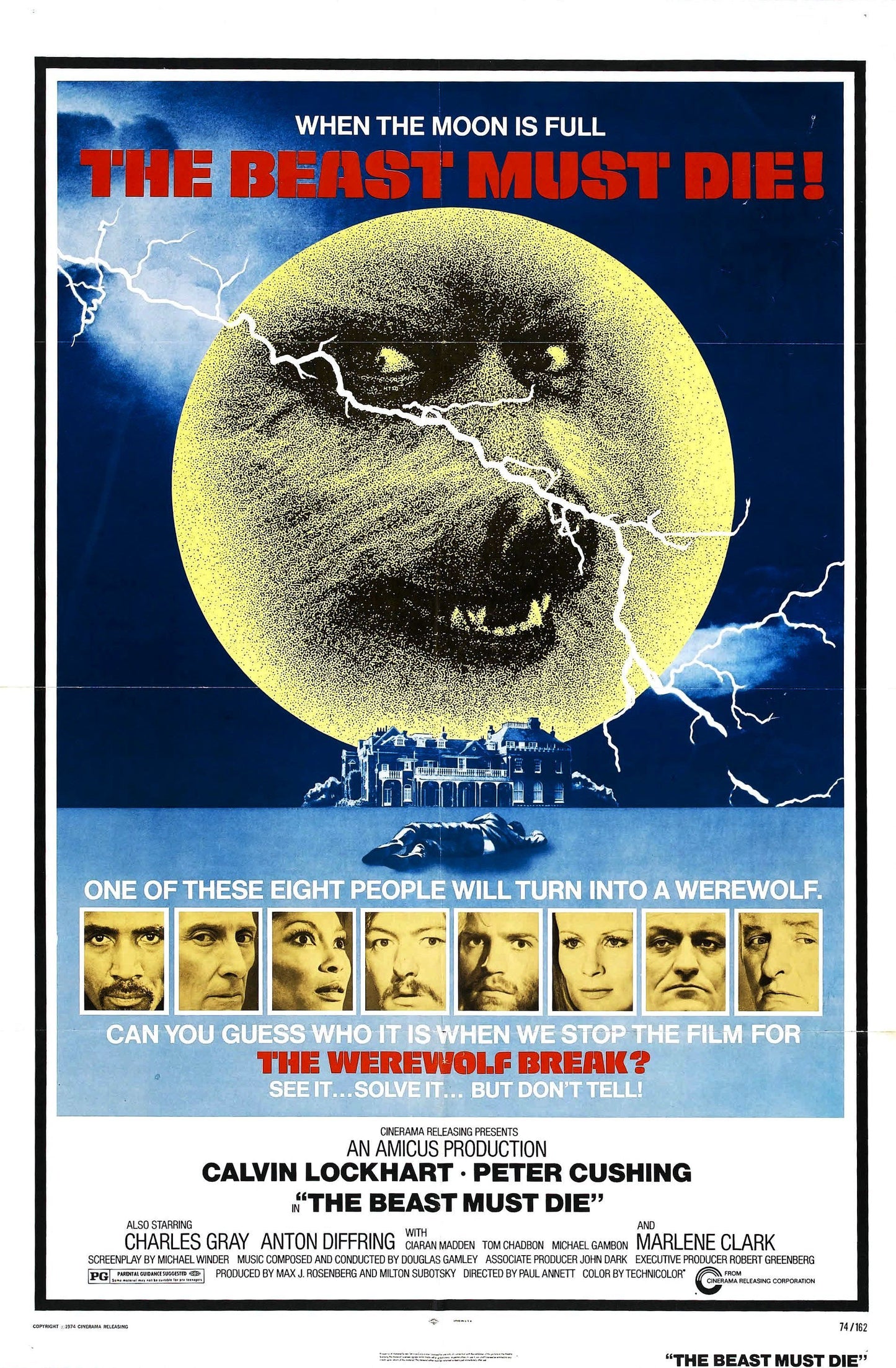 Beast Must Die 01 Movie Magnet