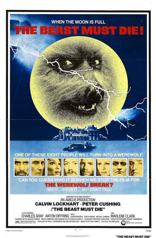 Beast Must Die 01 Movie Magnet