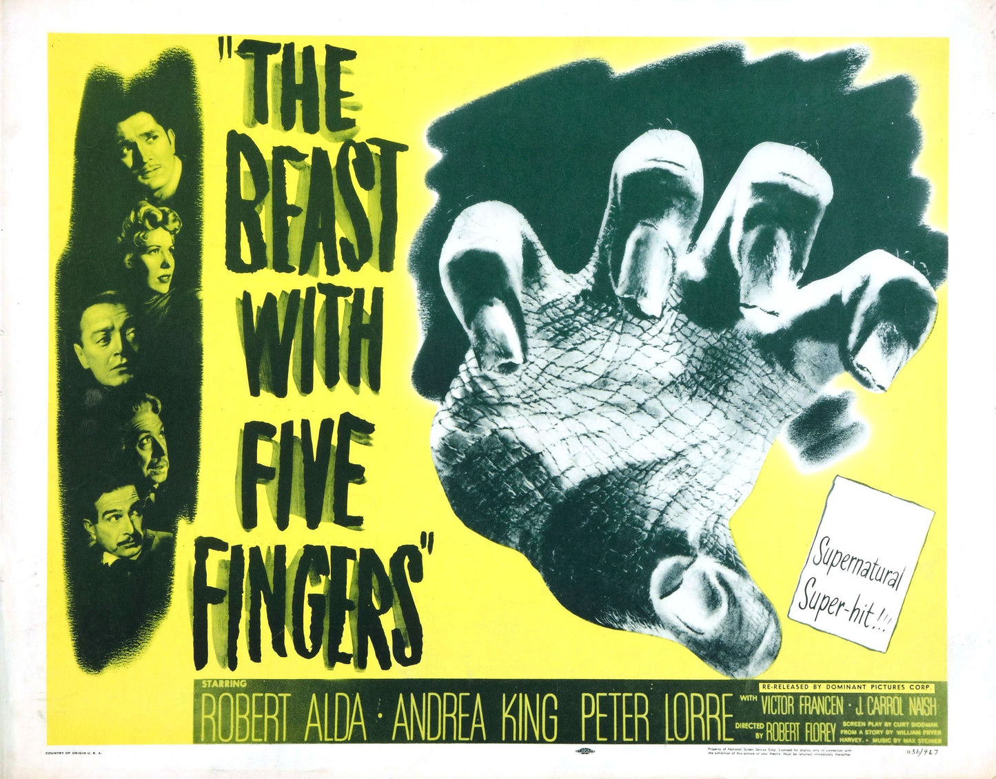 Beast With Five Fingers 02 Movie Magnet