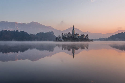 Beautiful Landscape Of Bled Town Slovenia At Wall Decor Jigsaw Puzzle