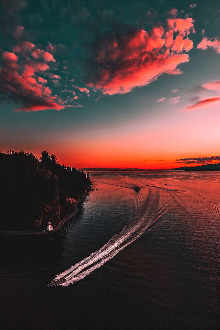 Beautiful Sunset Landscape Nature Print Canvas Wall Art Home Poster