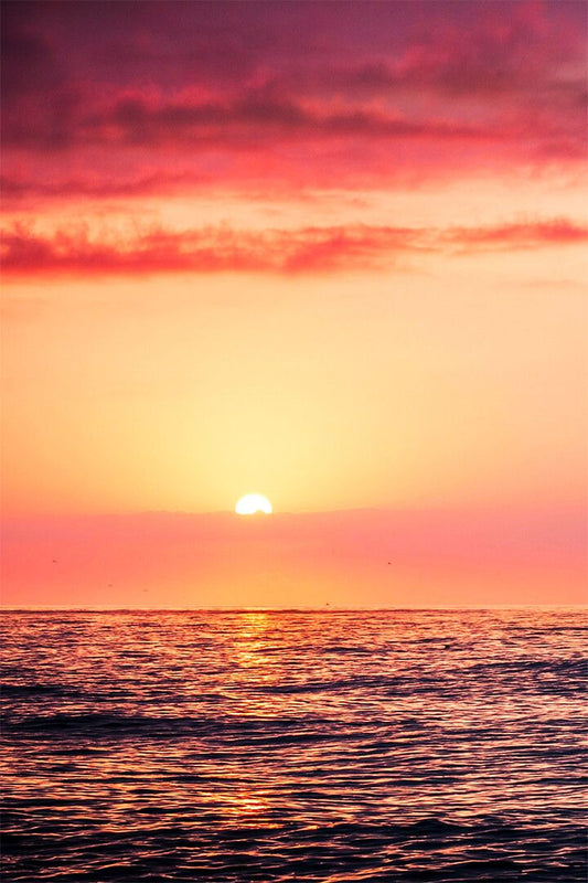 Beautiful Sunset Landscape Sea Print Canvas Jigsaw Puzzle