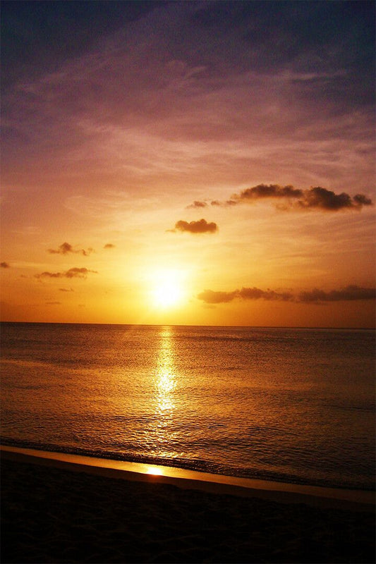Beautiful Sunset Landscape Sky Print Canvas Jigsaw Puzzle