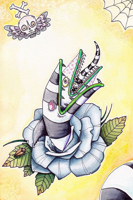 Beetlejuice Sandworm House Horror Comedy Art Print Decor Jigsaw Puzzle