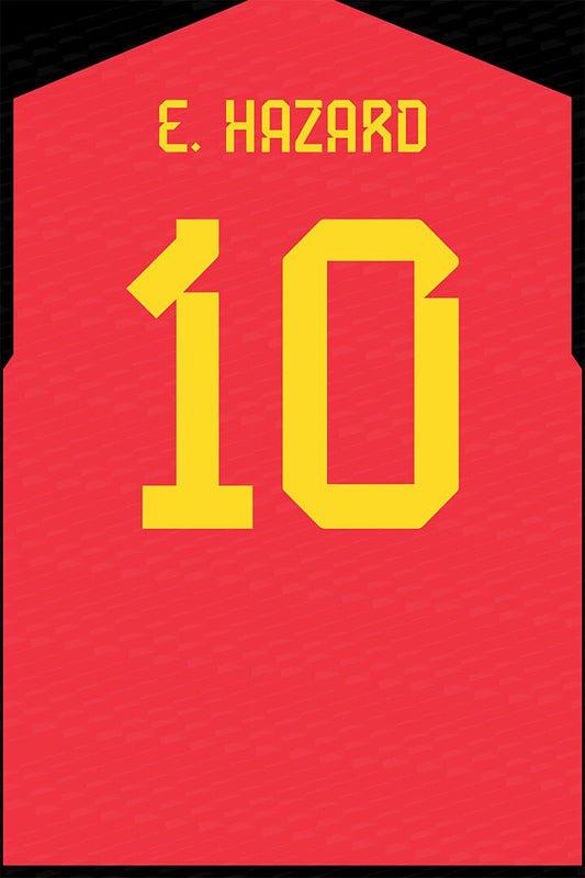 Belgium #10 Eden Hazard World Soccer Championship Jigsaw Puzzle