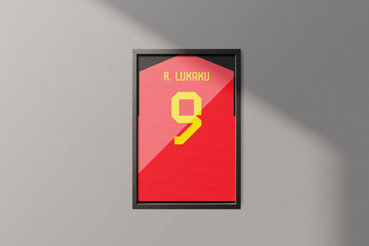 Belgium #9 Romelu Lukaku World Soccer Championship Jigsaw Puzzle