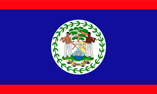Belize Flag Print Poster