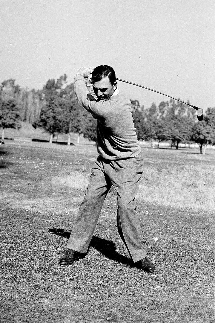 Ben Hogan Wearing Victory Lei Sport Print Wall Art Home Decor Poster