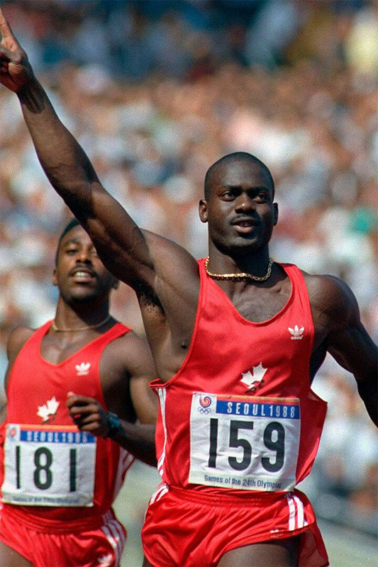 Ben Johnson Wins Gold Tainted Sports Jigsaw Puzzle
