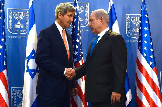 Benjamin Netanyahu & John Kerry Picture Magnet Magnet Print