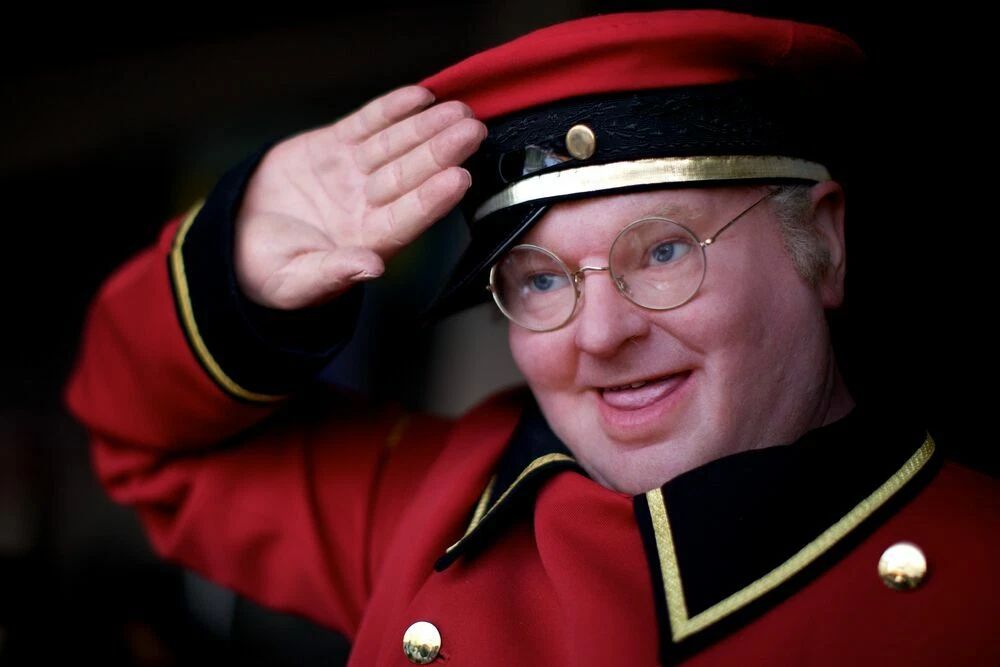 Benny Hill English Actor And Comedian Tv Show Publicity Picture Keychain
