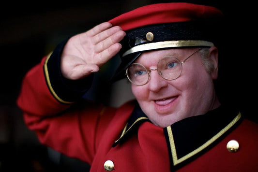 Benny Hill English Actor And Comedian Tv Show Publicity Picture Keychain