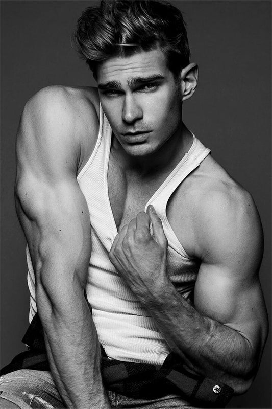 Berion Sexy Cute Male Model Print Painting Jigsaw Puzzle