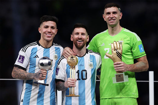 Best Player Awards Trophy Argentina Soccer Champions Leo Messi Jigsaw Puzzle