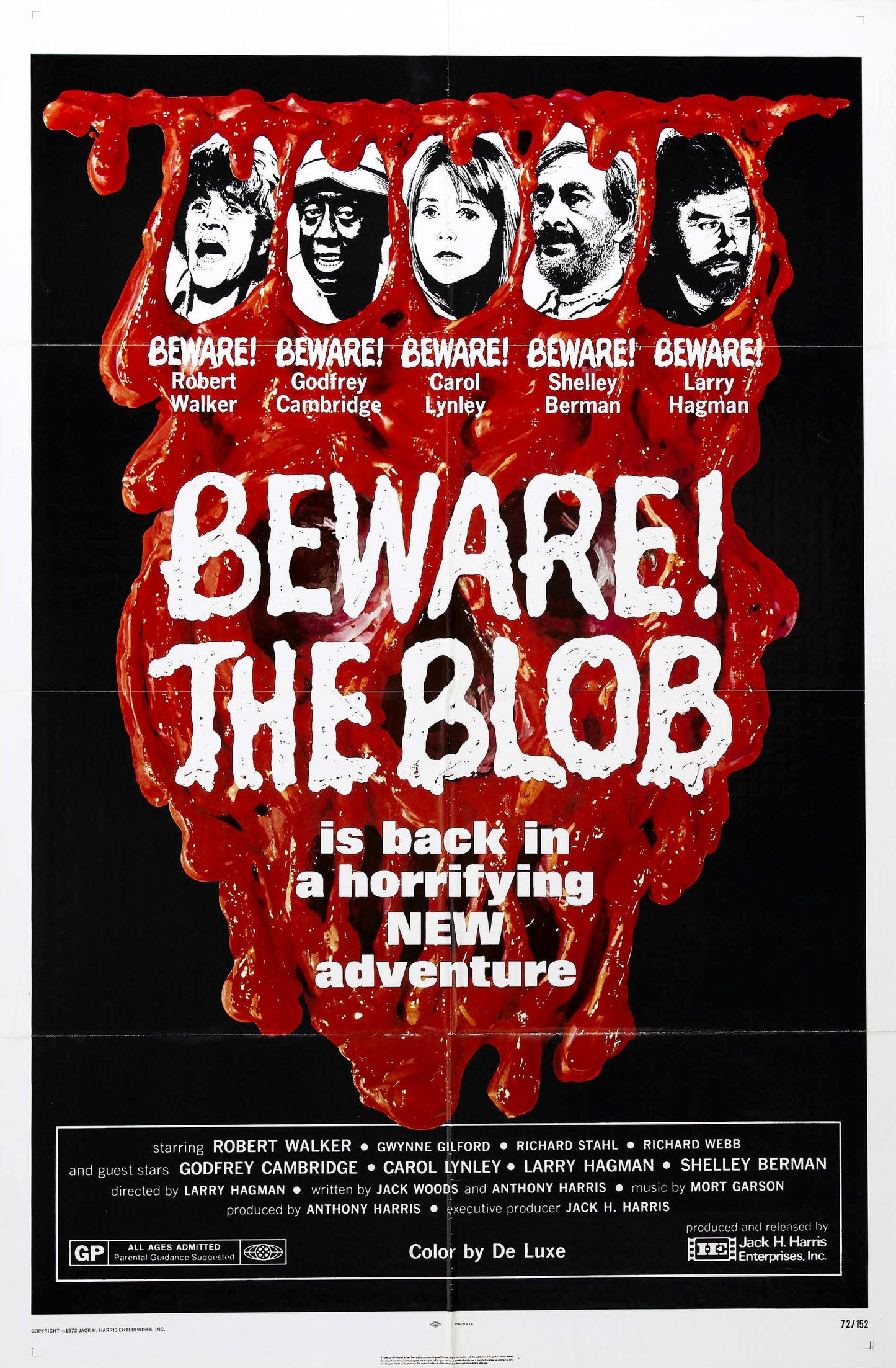 Beware Blob 01 Movie Magnet