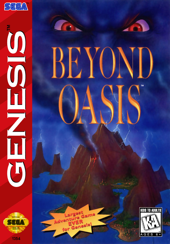 Beyond Oasis (Usa) Genesis Print Poster