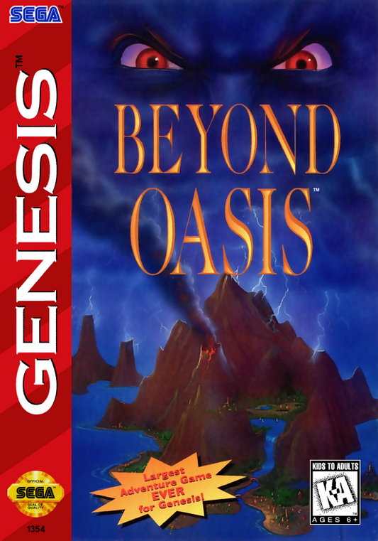 Beyond Oasis (Usa) Genesis Print Poster