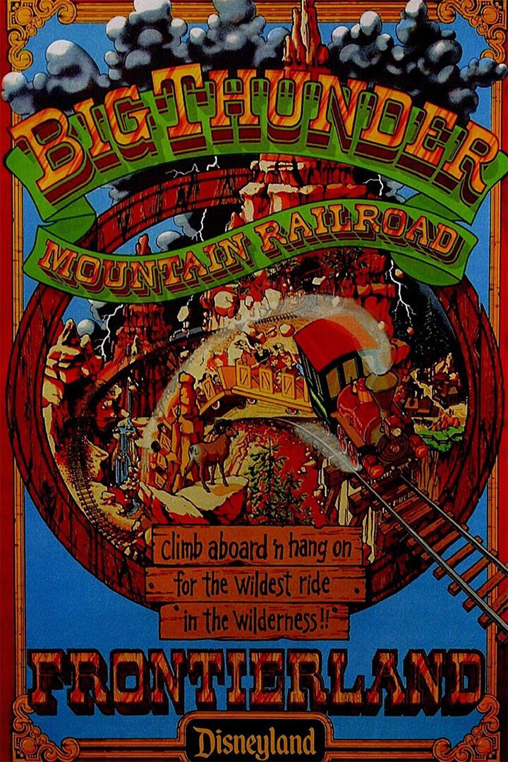 Big Thunder Mountain Attraction Funny Vintage Style Jigsaw Puzzle