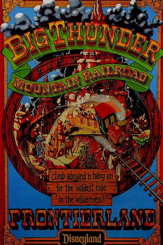 Big Thunder Mountain Attraction Funny Vintage Style Jigsaw Puzzle