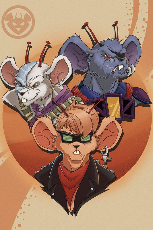 Biker Mice From Mars Decor Wall Art Jigsaw Puzzle