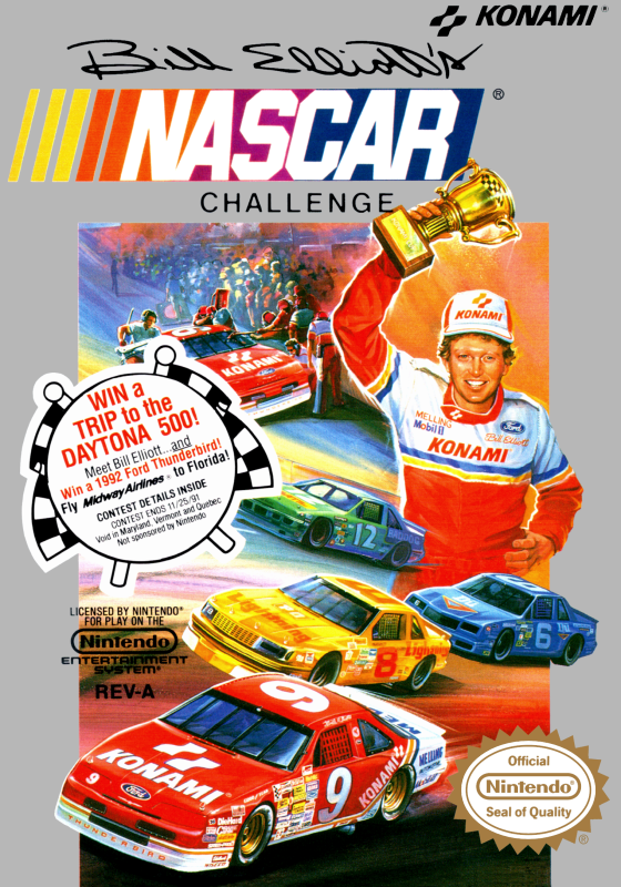 Bill Elliott S Nascar Challenge (Usa) Nes Print Poster