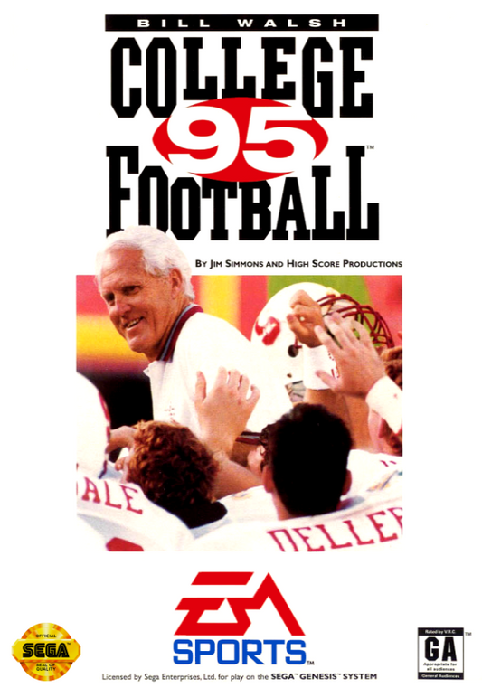 Bill Walsh College Football 95 (Usa) Genesis Print Poster
